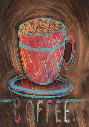 Oil Pastel Coffee Cup Flag image 1