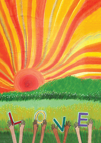 Sunset Love Flag image 1