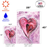 Watercolor Heart Flag image 6