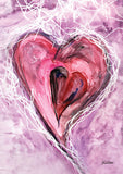 Watercolor Heart Flag image 2