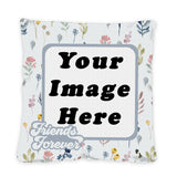"Friends Forever Floral"  Custom 18 x 18 Inch Pillow Case (2-Pack)