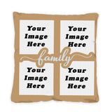 "Family Collage" Custom 18 x 18 Inch Pillow Case (2-Pack)