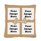 "Friends Collage" Custom 18 x 18 Inch Pillow Case (2-Pack)