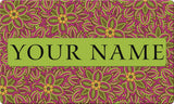 Fuchsia Personalized Text Doormat Your Image Here Custom Product Image