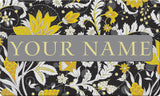 Parisian Floral Personalized Text Doormat Your Image Here Custom Product Image