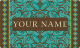 Damask Personalized Text Doormat Your Image Here Custom Product Image