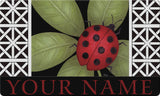 Ladybug Standard Personalized Text Doormat Your Image Here Custom Product Image