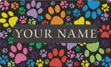 Puppy Paws Personalized Text Doormat Your Image Here Custom Product Image