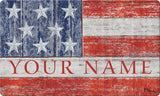 Rustic Patriotic Personalized Text Doormat Your Image Here Custom Product Image