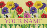 Zinnia Flight Personalized Text Doormat Your Image Here Custom Product Image
