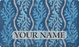 Aqua Coral Personalized Text Doormat Your Image Here Custom Product Image